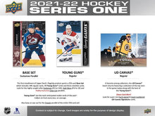 Load image into Gallery viewer, 2021/22 Upper Deck Series 1 Hobby Box