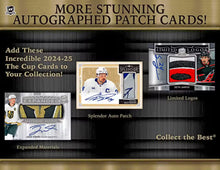 Load image into Gallery viewer, 2024-25 Upper Deck The Cup 6 Box MASTER Case : Team Select #5210