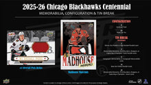 Load image into Gallery viewer, 2025-26 Upper Deck Chicago Blackhawks Centennial 3 Hobby Box : Letter Break #5358