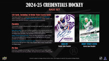 Load image into Gallery viewer, 2024-25 Upper Deck Credentials 10 Box Case : Team Random #4827
