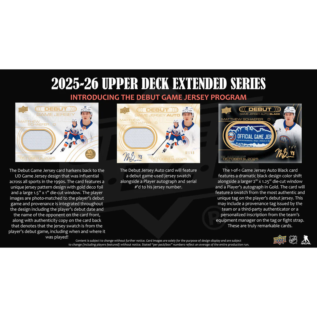 2025/26 Upper Deck Extended 12 Box MASTER Case : Team Select #5652
