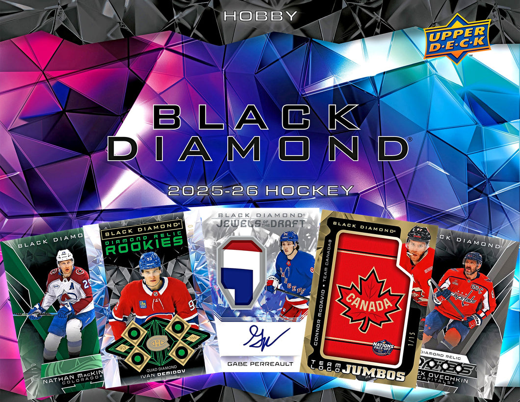 EARLY BIRD 2025/26 Upper Deck Black Diamond 10 Box MASTER Case : Team Select #5163