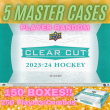 Load image into Gallery viewer, 2023/24 Upper Deck Clear Cut 5 MASTER CASE (150 BOXES) : Player Random #4169
