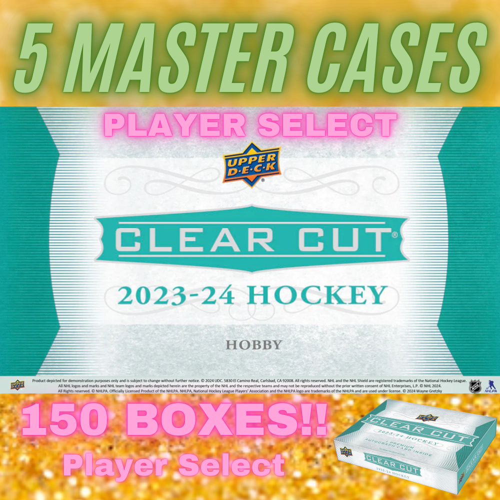 2023/24 Upper Deck Clear Cut 5 MASTER CASE (150 BOXES) : Player Select #4175