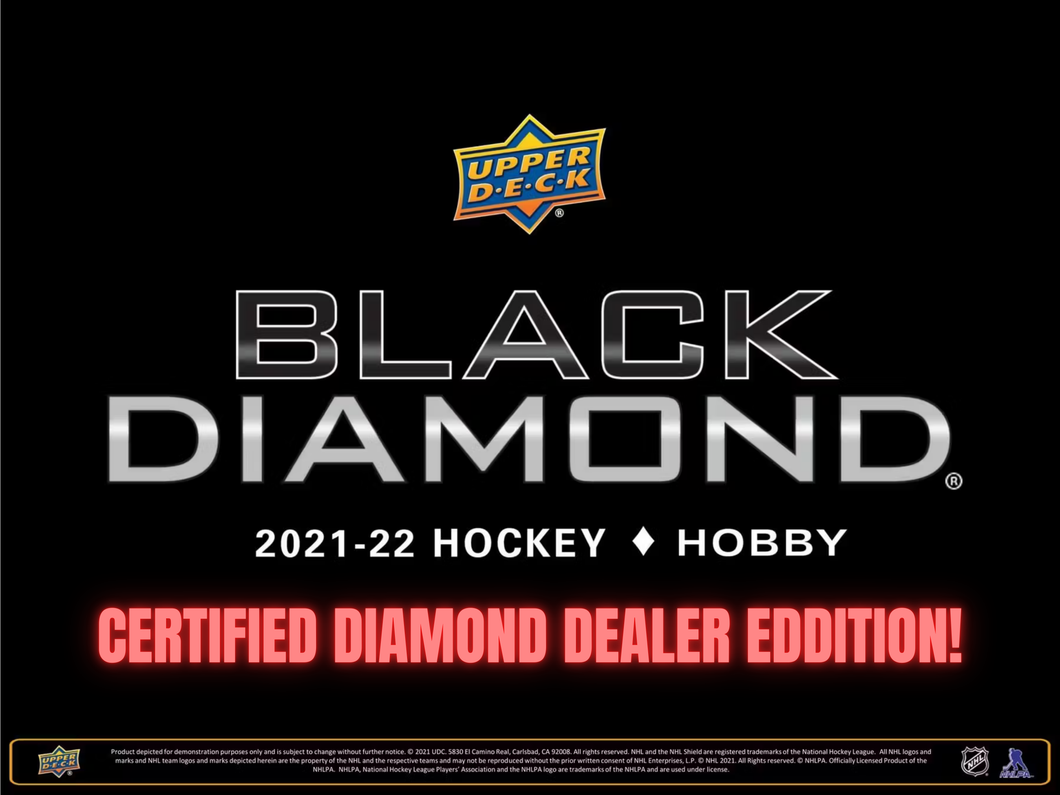 2021/22 UD Black Diamond CDD 5 Box Case : Team Select #3797