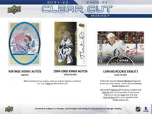 Load image into Gallery viewer, 2022/23 Upper Deck Clear Cut 15 Box Inner Case : Hit Select #4118
