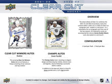 Load image into Gallery viewer, 2022/23 Upper Deck Clear Cut 15 Box Inner Case : Hit Select #4150
