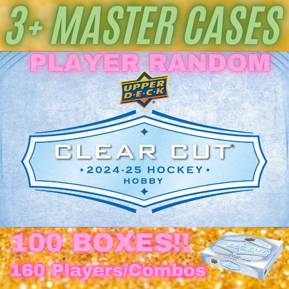 2024/25 Upper Deck Clear Cut 3+ MASTER CASE (100 BOXES) : Player Random #4928